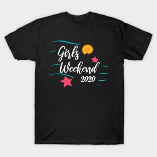 Girls Trip Cute Girls Weekend 2020 Mask Girls Trip 2020 Mask girls trip weekend T-Shirt